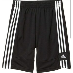 Adidas Boys 3-Striped Shorts YMD 3G Speed X Iconic Black White Athletic Sports